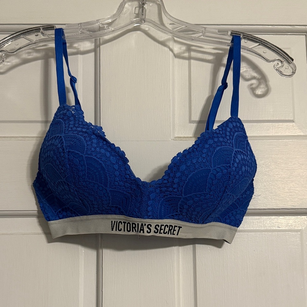 Victoria's Secret Royal Blue Lace Bralette